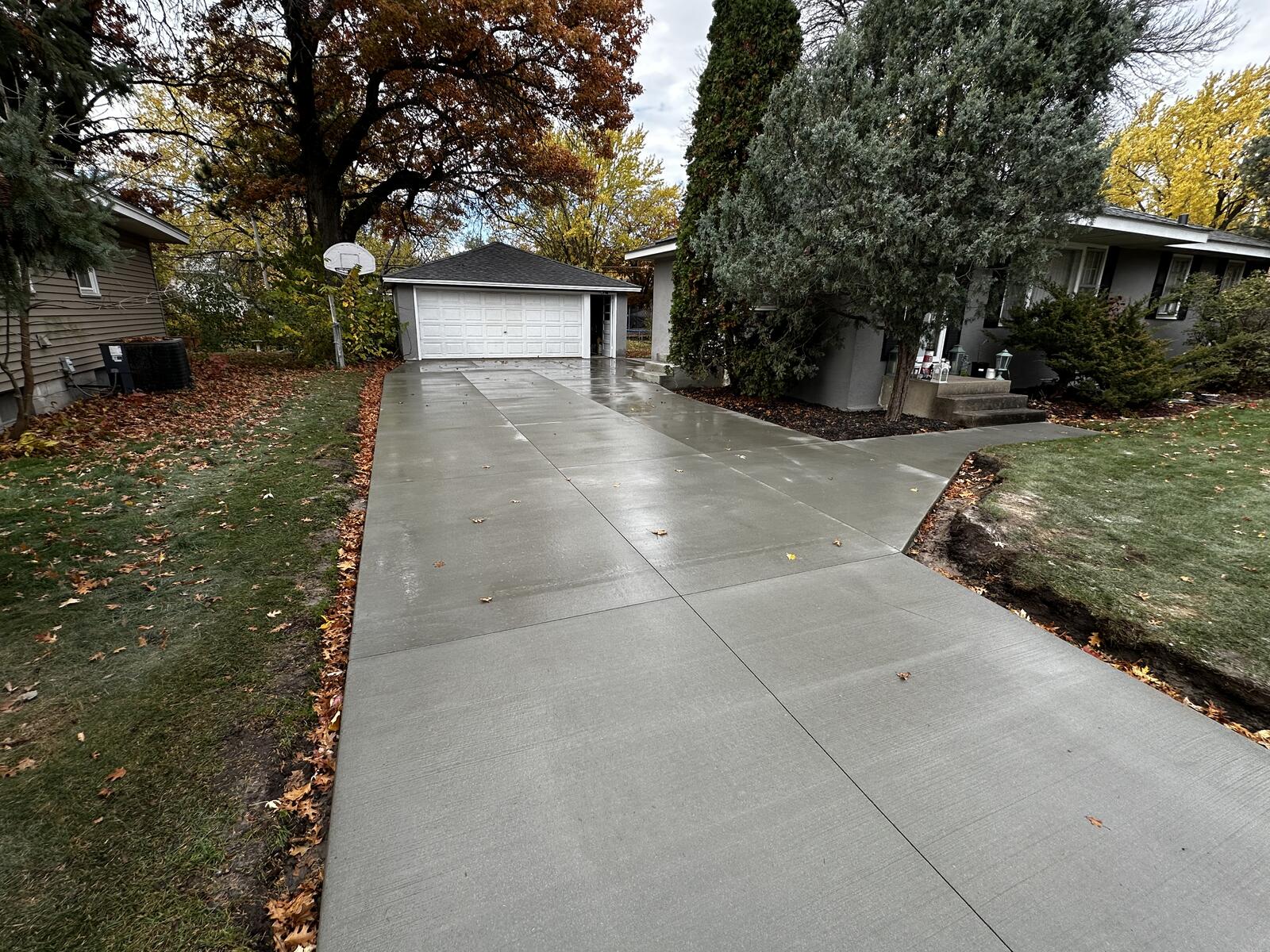 Concrete driveway installation in Coon Rapids, MN