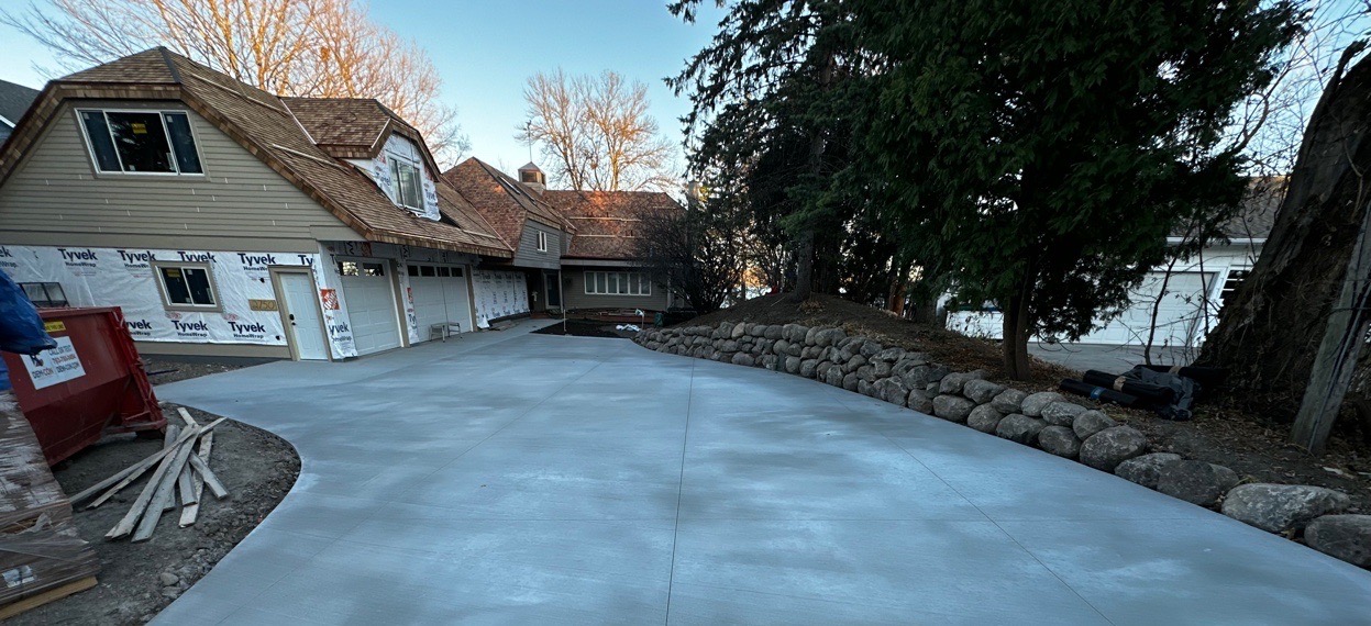 Residential driveway near Medicine Lake, MN